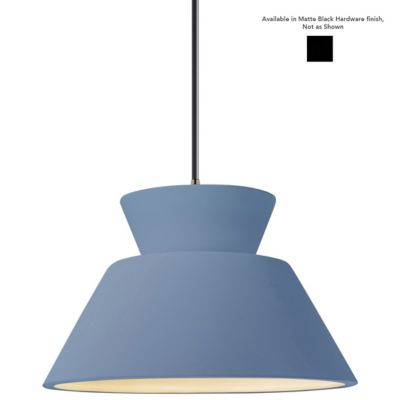 Radiance Trapezoid Pendant (Sky Blue|Black|Black) - OPEN BOX
