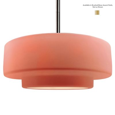 Radiance Tier Pendant (Blush|Brass|L|Rigid Stem) - OPEN BOX