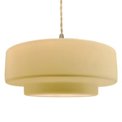 Radiance Tier Pendant (Yellow|Brass|Large|Beige) - OPEN BOX