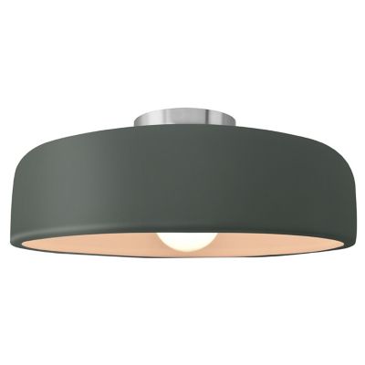 Radiance Spire Semi-Flushmount (Green|Nickel|Med) - OPEN BOX