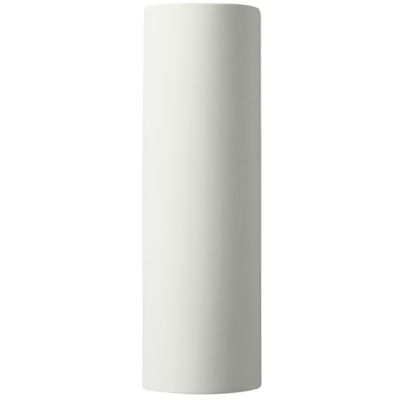 Cylinder Ceramics Tube Wall Sconce (Bisque|Large) - OPEN BOX