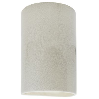 Ambiance Open Top&Bottom Wall Sconce (White|L|Std)-OPEN BOX