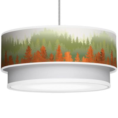 Treescape Double Tiered Pendant