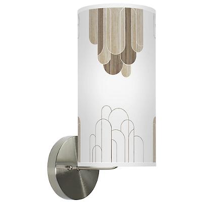 Arch Printed Shade Column Sconce