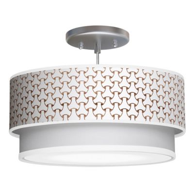 Basket Weave Double Tiered Pendant