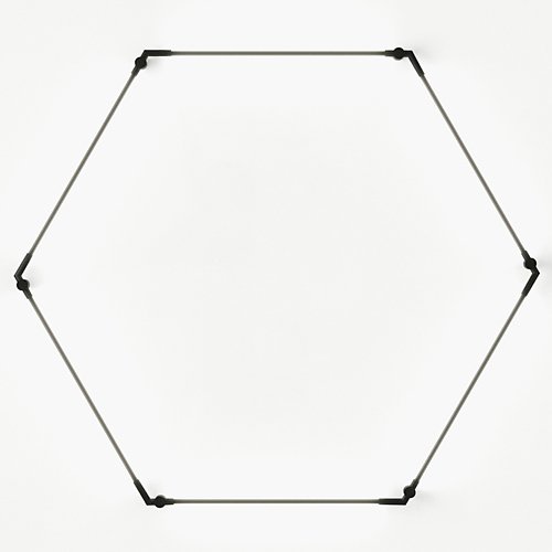 Thin Primaries Hexagon LED Wall Sconce