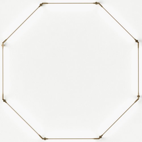 Thin Primaries Octagon LED Wall Sconce