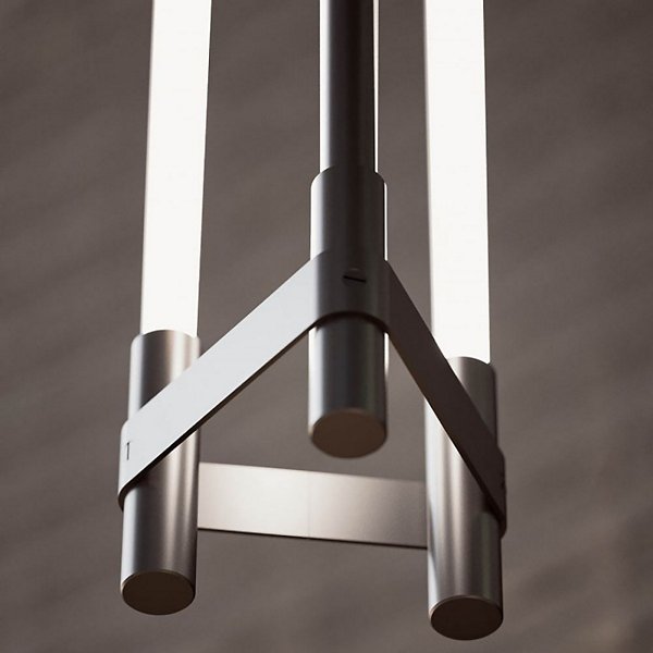 Thin Multiples Vertical Triad LED Pendant