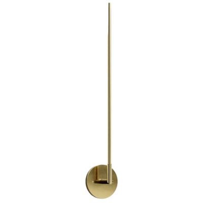 Thin Single Float Wall Sconce (Satin Brass|24 In) -OPEN BOX