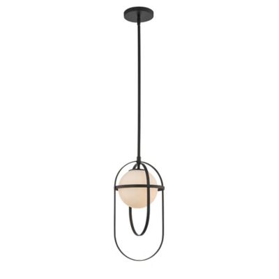 Kalco Eight Light Island Pendant in Matte Black Finish with