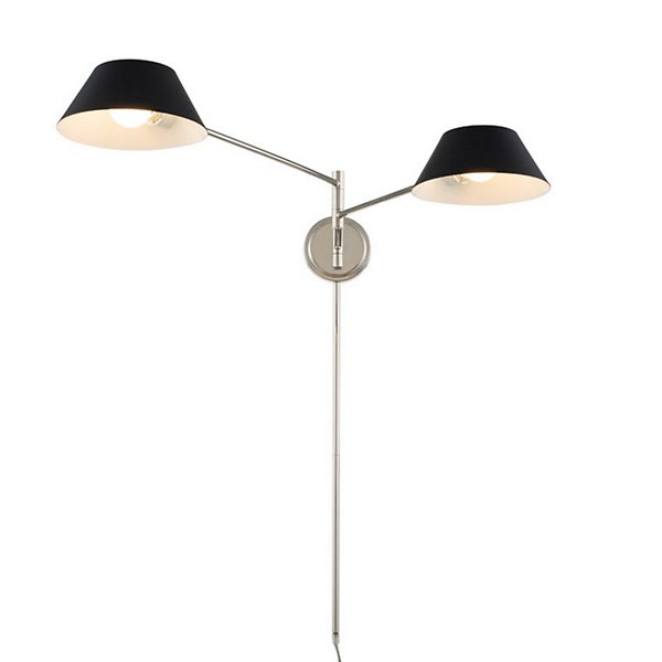 Bruno Swing Arm Wall Sconce By Kalco, Bruno Double Arm Floor Lamp