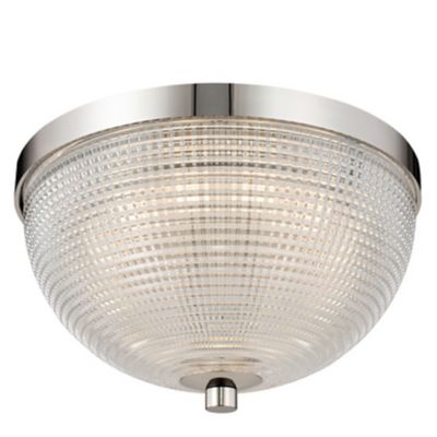 Portland LED Flushmount (Polished Nickel|10 In) - OPEN BOX