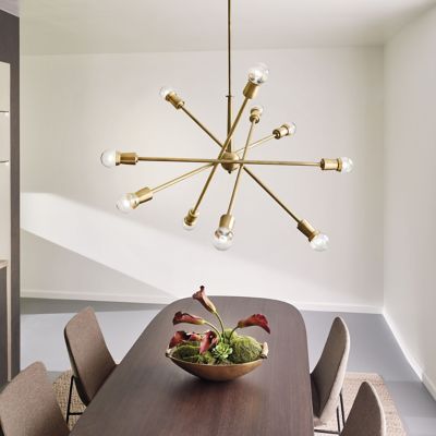 mid century modern dining chandelier