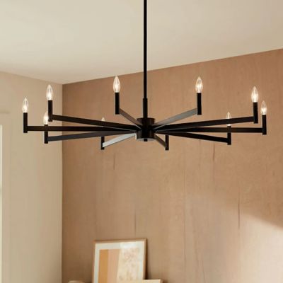 Shown in Black finish, 10 Light, in use