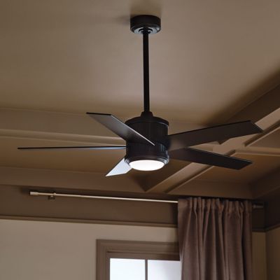Shown in Satin Black with Satin Black Fan Body and Blade finish, 48 inch size, in use