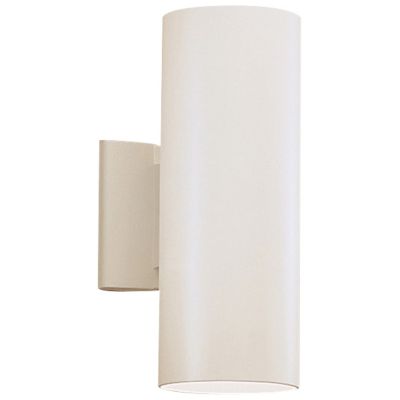 Outdoor Up/Down Wall Sconce (White/12 In) - OPEN BOX RETURN
