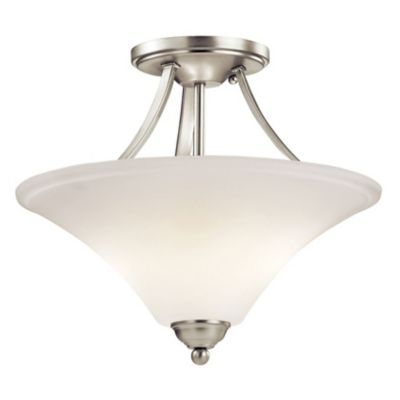 Keiran Semi-Flushmount (Brushed Nickel) - OPEN BOX