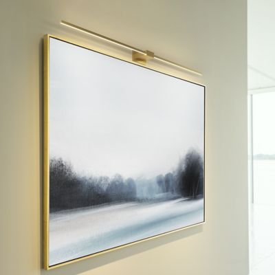Shown in Gold finish, 48 in size, Center Mount option, in use
