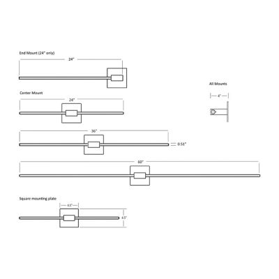 ZBar LED Vanity Light by Koncept at