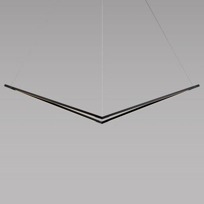 Z Bar Bird LED Pendant (Matte Black/24 In) - OPEN BOX RETURN