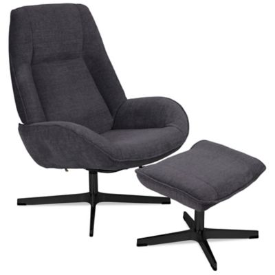 Roma Recliner with Ottoman by Kebe at Lumens