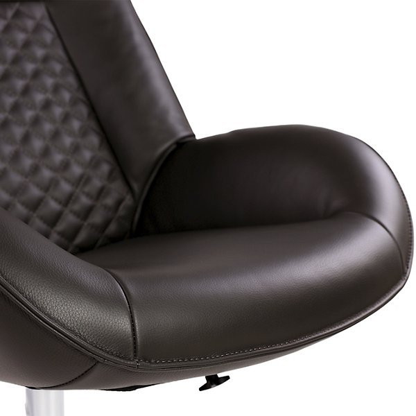 Bordeaux Leather Recliner with Ottoman