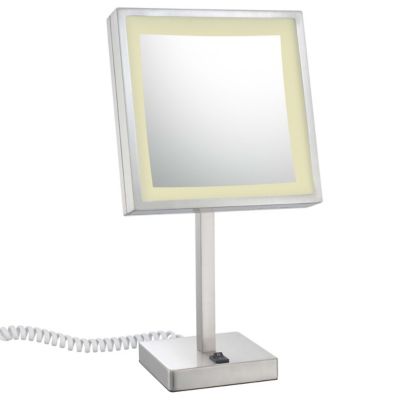 Neo Modern LED Lighted Freestanding Mirror