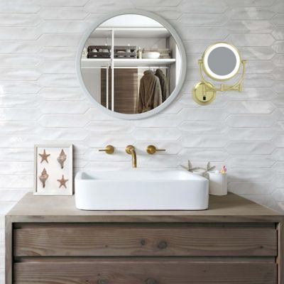 Shown in Brushed Brass finish, in use