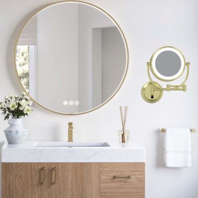 Shown in Brushed Brass finish, in use