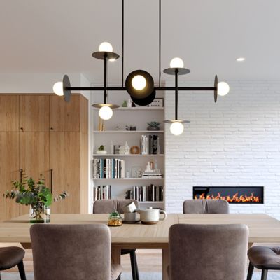 Shown in Midnight Black finish, lit, in use
