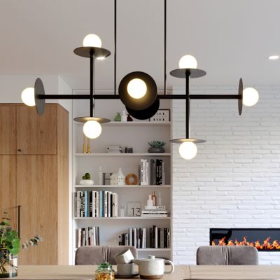 Nodes 8 Light Linear Suspension by Visual Comfort Studio at