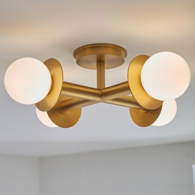 Kelan Semi Flush Mount  Visual Comfort Studio Collection - Montreal  Lighting & Hardware