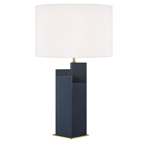 Portman 2 Light Table Lamp(Brass/Royal Blue)-OPEN BOX RETURN
