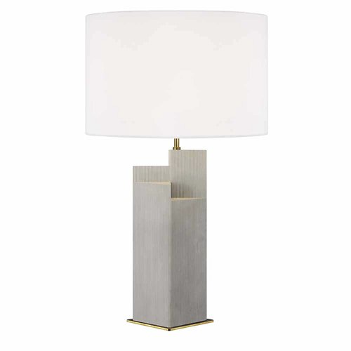 Portman 2 Light Table Lamp (Brass/Concrete)-OPEN BOX RETURN