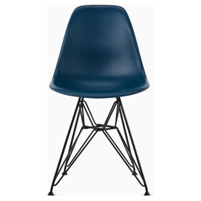 Eames Molded Plastic Side Chair - Wire Base