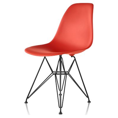 Eames Molded Plastic Side Chair - Wire Base
