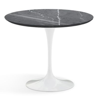 Shown in Grigio Marquina Shiny Coated Marble with White Base, 36 Inch