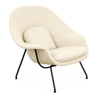 Shown in Classic Boucle: Smoke with Polished Chrome base