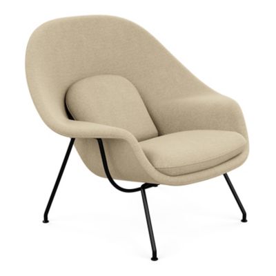 Shown in Classic Boucle: Aegean with Polished Chrome base