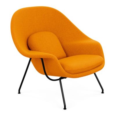 Shown in Classic Boucle: Pumpernickel with Polished Chrome base