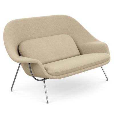 Shown in Classic Boucle: Aegean with Black Powder Coat base