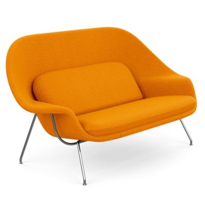 Shown in Classic Boucle: Black Iris with Polished Chrome base