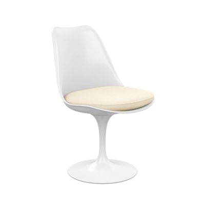 Tulip Armless Chair with Seat Cushion