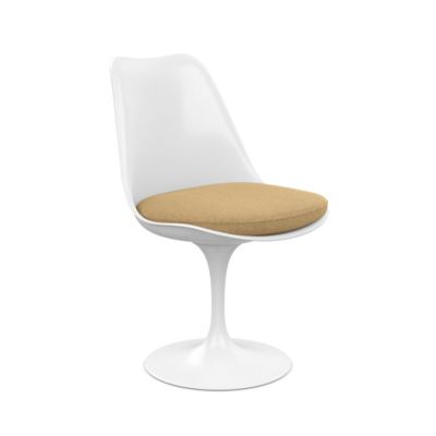 Tulip Armless Chair with Seat Cushion