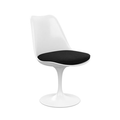 Tulip Armless Chair with Seat Cushion