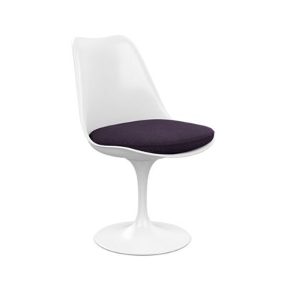 Tulip Armless Chair with Seat Cushion