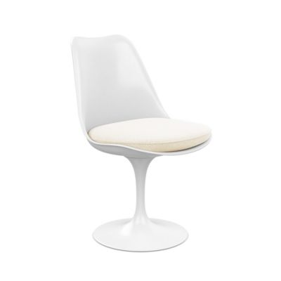 Tulip Armless Chair with Seat Cushion