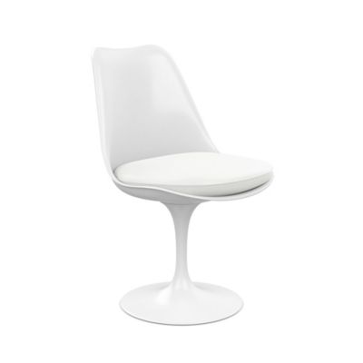 Tulip Armless Chair with Seat Cushion