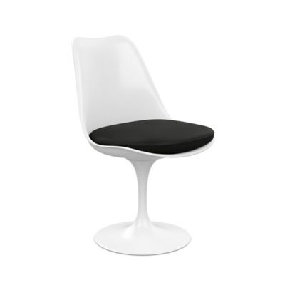 Tulip Armless Chair with Seat Cushion