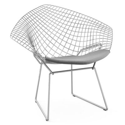 Diamond Lounge Chair with Seat Cushion